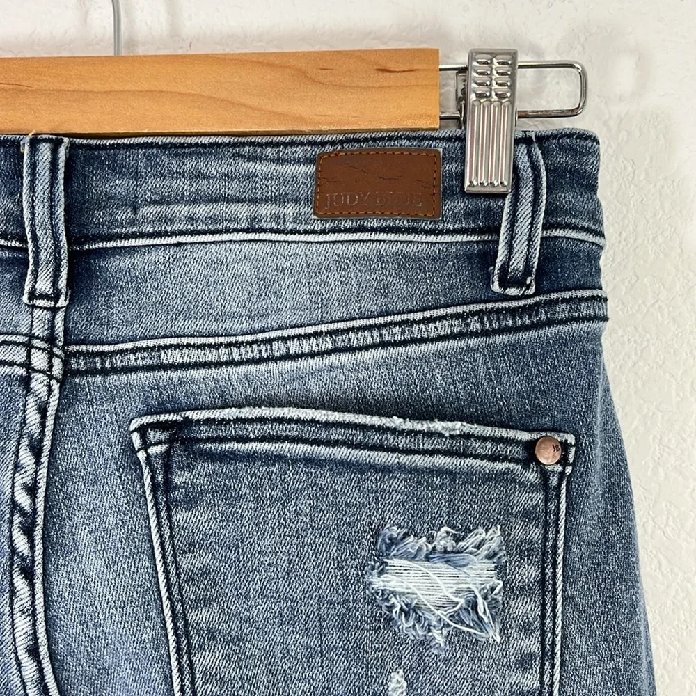 Judy Blue Distressed Straight Jeans size 5/27 Women’s Jeans - Picture 6 of 10
